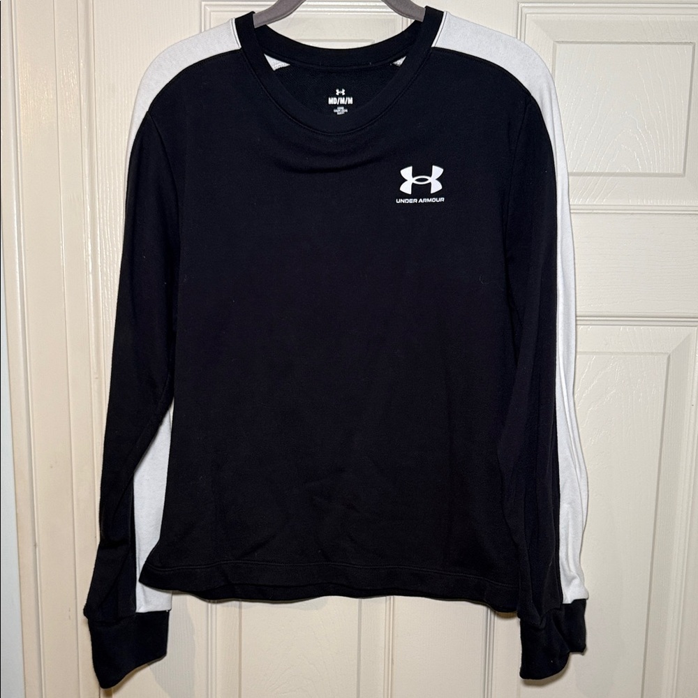 Under Armour Two-Tone Black and White Crewneck